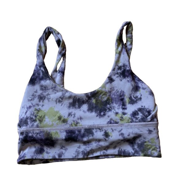 Lululemon Align Reversible Bra Radial Tie Dye Mauve Grey Multi Womens 4 - Picture 4 of 8